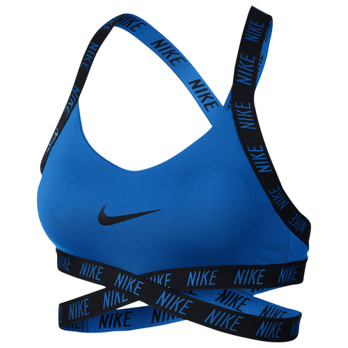 Nike Indy Logo Bra - Women's - Training - Clothing - Signal Blue/Black