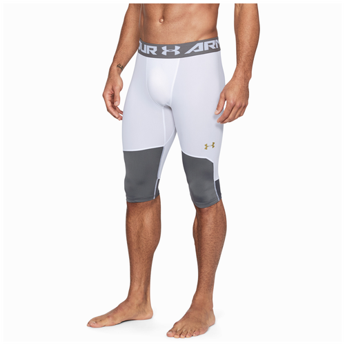 Under Armour Select Knee Tights - Men's - Basketball - Clothing - White ...