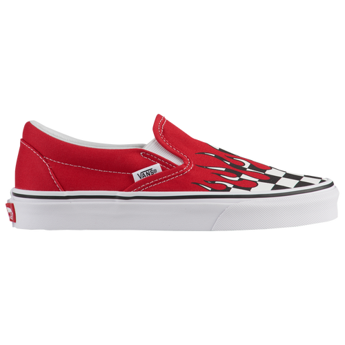 Vans Classic Slip On - Boys' Grade School - Casual - Shoes - Racing Red ...