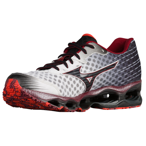 Mizuno Wave Prophecy 4 - Men's - Running - Shoes - Silver/Biking Red Main Product Image