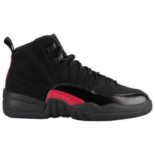 Jordan Retro 12 - Girls' Grade School - Basketball - Shoes - Black/Dark ...