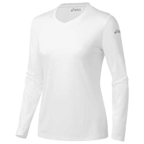 ASICS® Ready-Set Long Sleeve T-Shirt - Women's - Running - Clothing - White