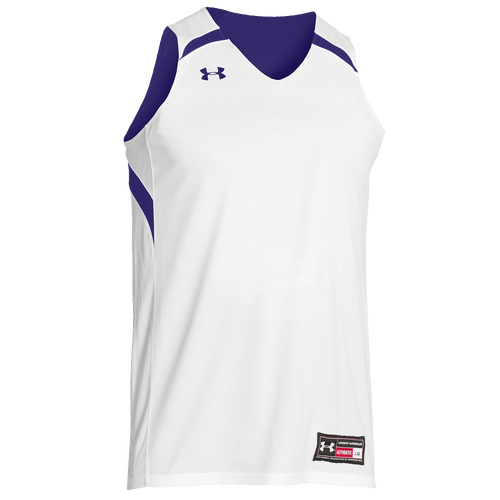 Under Armour Team Clutch Reversible Jersey Men's Basketball Clothing Purple/White