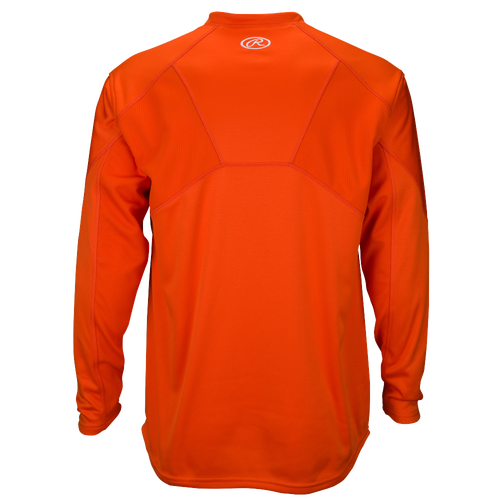 Rawlings Dugout Fleece Pullover Men's Baseball Clothing Burnt Orange