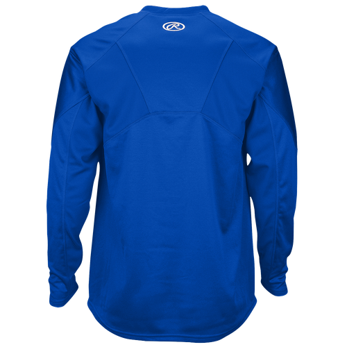 Rawlings Dugout Fleece Pullover Men's Baseball Clothing Royal