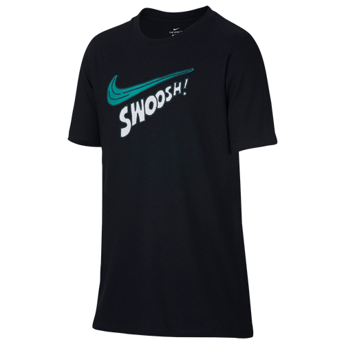 Nike Sketch Swoosh T-Shirt - Boys' Grade School - Casual - Clothing - Black