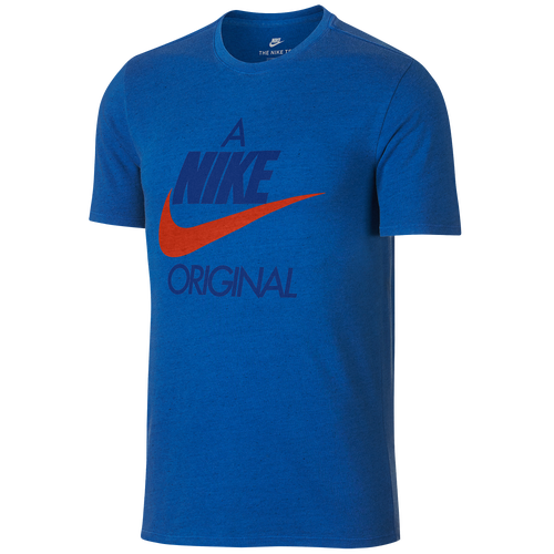 Nike Original TShirt Men's Casual Clothing Game Royal/Team Orange