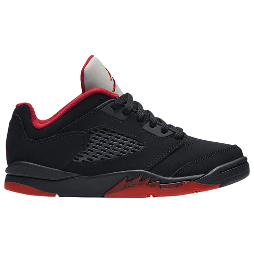 Jordan Retro 5 Low - Boys' Grade School - Basketball - Shoes - Black 