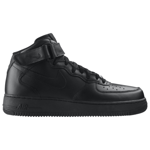 Nike Air Force 1 Mid   Mens   Basketball   Shoes   Black/Black