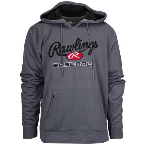 Rawlings Branded Baseball Hoodie Men's Baseball Clothing Grey