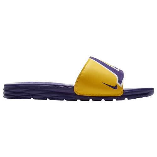 nike benassi solarsoft lakers