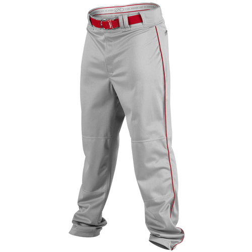 Rawlings Ace Relaxed Fit Piped Pants   Mens   Baseball   Clothing   Blue Grey/Scarlet