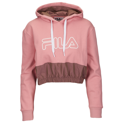 Fila Dora Crop Hoodie - Women's - Casual - Clothing - Pink Shadow ...