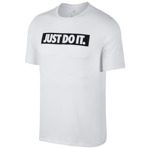 Nike JDI + T-Shirt - Men's - Casual - Clothing - White/Black