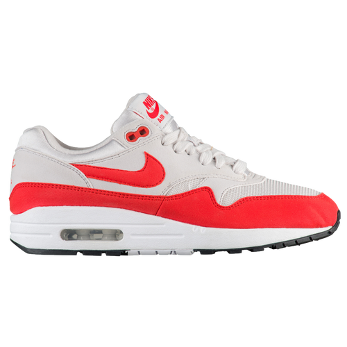 Nike Air Max 1 - Women's - Casual - Shoes - Vast Grey/Habanero Red