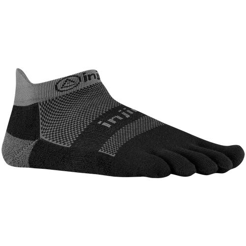 Injinji Midweight No Show Toe Socks   Running   Accessories   Black/Grey