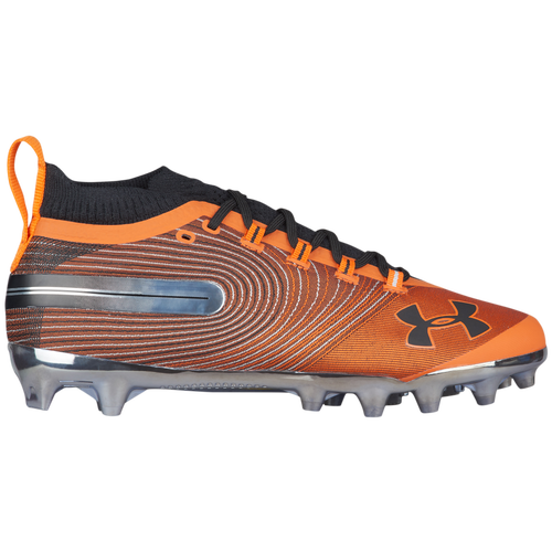 under armour orange and black cleats
