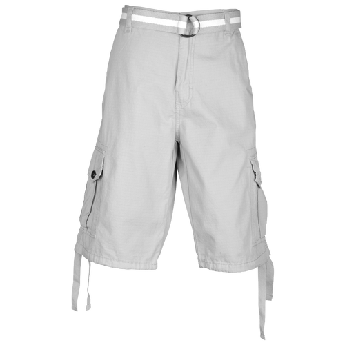 Southpole Belted Ripstop Cargo Shorts   Mens   Casual   Clothing   Light Grey