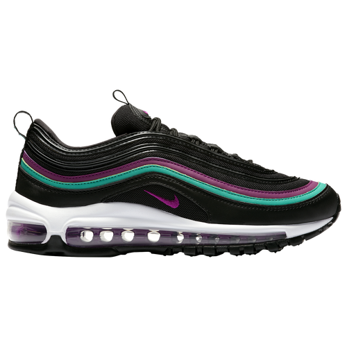 Nike Air Max 97 - Women's - Casual - Shoes - Black/Bright Grape/Clear