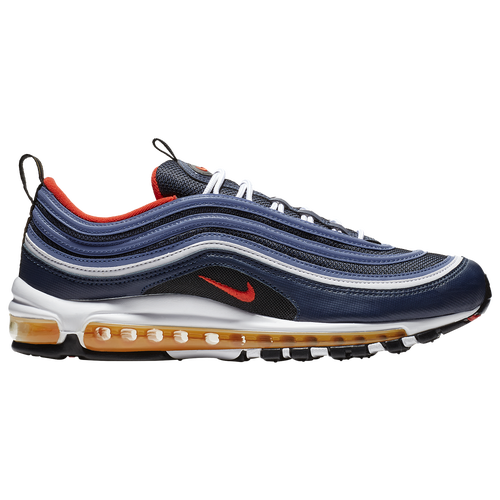 Nike Air Max '97 - Men's - Casual - Shoes - Midnight Navy/Habanero Red ...