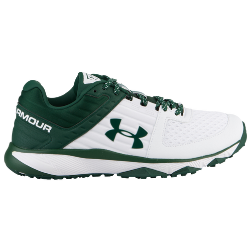 Under Armour Yard Trainer - Men's - Baseball - Shoes - White/Forest Green