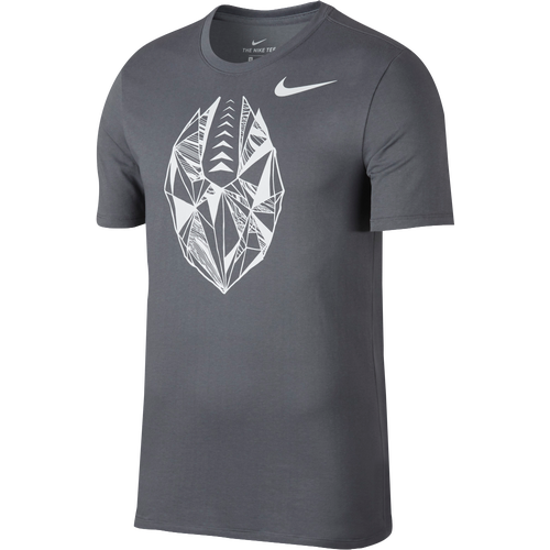 Nike Football Logo T-Shirt - Men's - Football - Clothing - Cool Grey