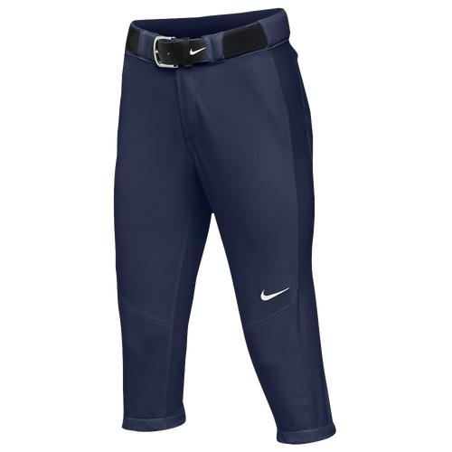 Nike Team Vapor Pro 3/4 Pants - Women's - Softball - Clothing - Navy/White