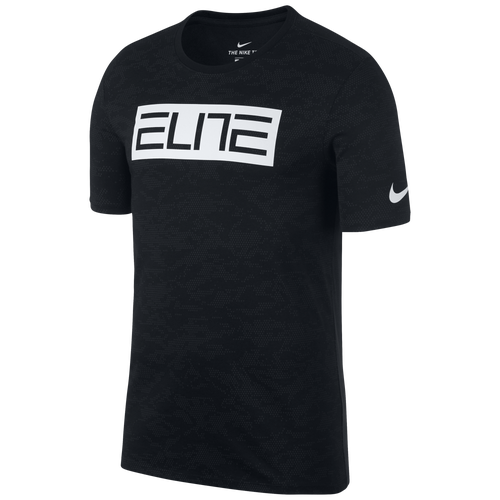 Nike Elite TShirt Men's Basketball Clothing Black/White