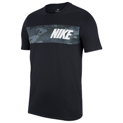 black shirt with gold print