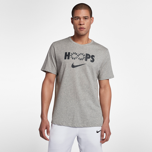 Nike Dri-FIT Hoops T-shirt - Men's - Basketball - Clothing - Dark Grey ...