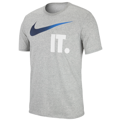 Nike Check It T-Shirt - Men's - Basketball - Clothing - Dark Grey