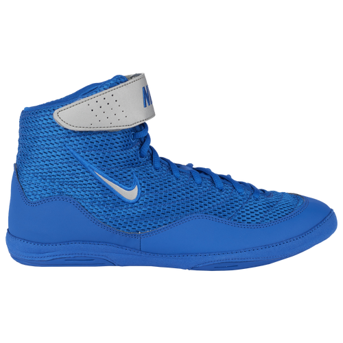 Nike Inflict 3 - Men's - Wrestling - Shoes - Royal/Metallic Silver/White