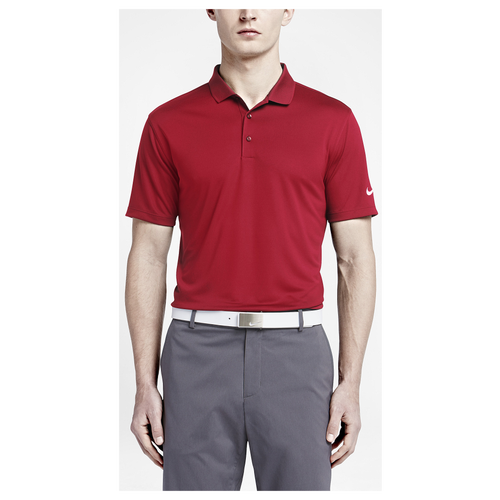 mens red nike polo