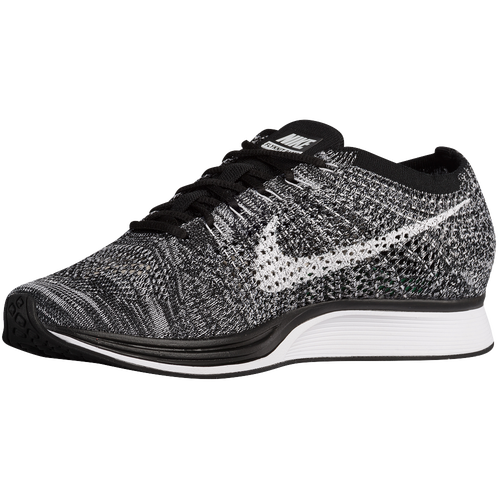 Nike Flyknit Racer - Men's - Running - Shoes - Black/White