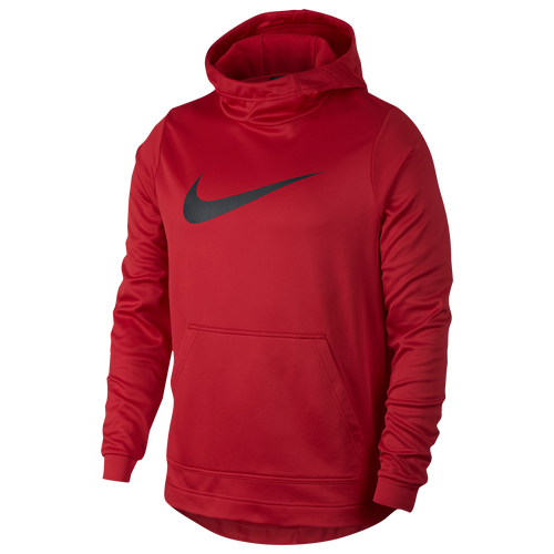 Nike Therma Hoodie - Men's - Basketball - Clothing - University Red/Black