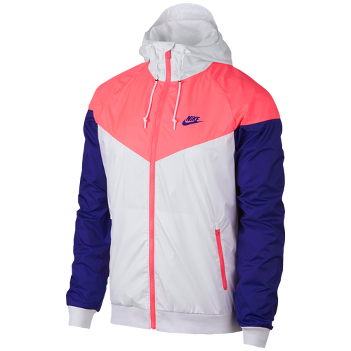 Nike Windrunner Jacket - Men's - Casual - Clothing - White/Hot Punch ...