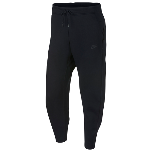 Nike Tech Fleece Open Hem Pants - Men's - Casual - Clothing - Black/Black