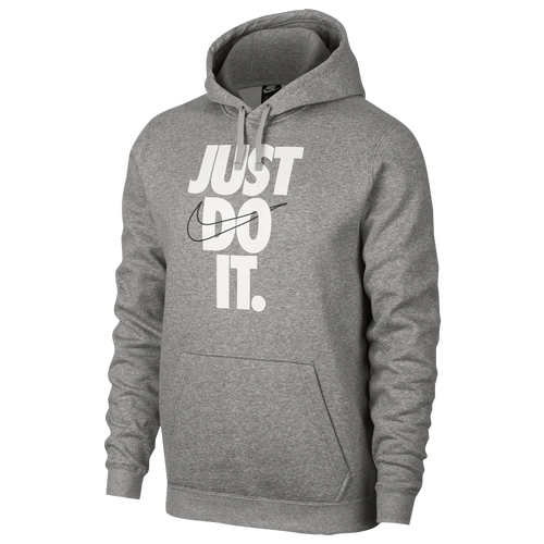 Nike JDI Pullover Hoodie - Men's - Casual - Clothing - Dark Grey Heather