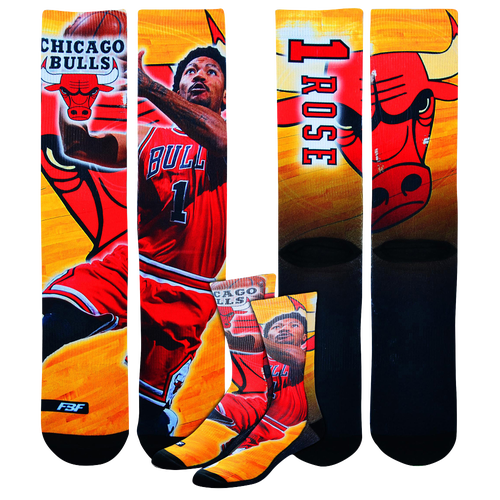 For Bare Feet NBA Center Court Sublimited Player Socks   Mens   Basketball   Accessories   Chicago Bulls   Derrick Rose   Multi
