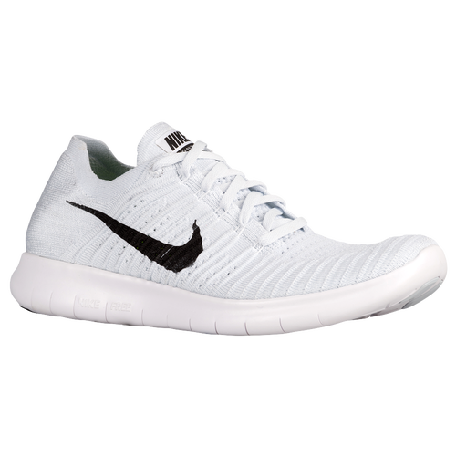Nike Free RN Flyknit - Men's - Running - Shoes - White/Pure Platinum/Black