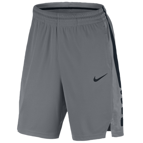 Nike Elite Stripe Shorts - Men's - Basketball - Clothing - Cool Grey/Black