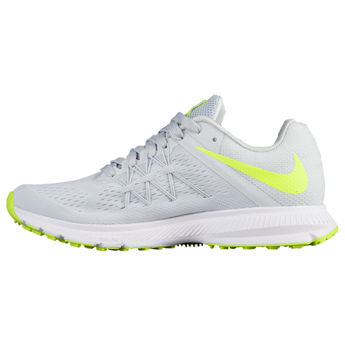 Nike Air Zoom Winflo 3 - Women's - Running - Shoes - Pure Platinum/Volt