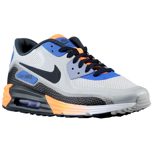 Nike Air Max Lunar 90   Mens   Running   Shoes   White/Game Royal/Wolf Grey/Dark Obsidian