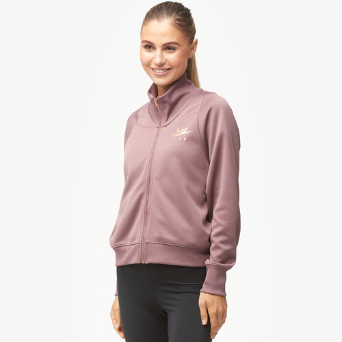 Nike Rose Gold Metallic Air Track Jacket - Women's - Casual - Clothing ...
