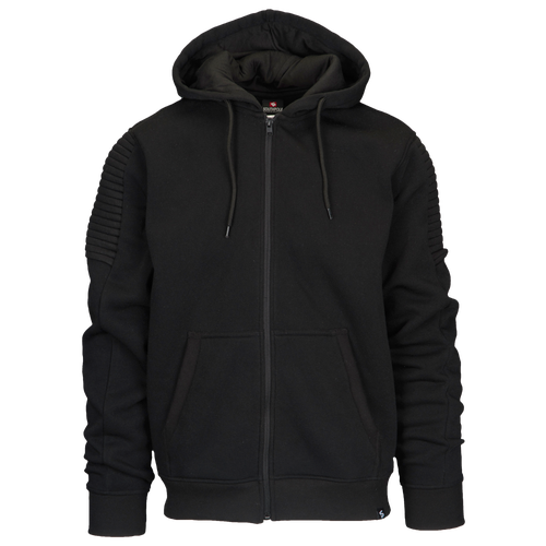 Southpole Biker Fleece Full-Zip Hoodie - Men's - Casual - Clothing - Black