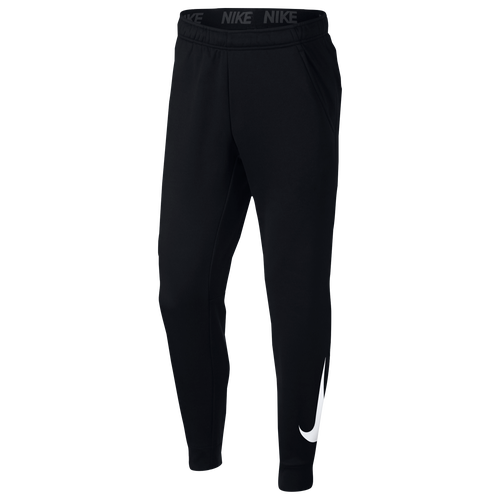 Nike Therma Tapered Pants - Men's - Training - Clothing - Black/White