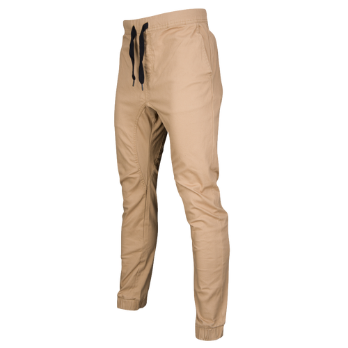 cuffed khaki joggers