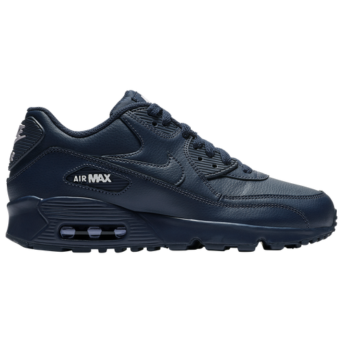 Nike Air Max 90 - Boys' Grade School - Casual - Shoes - Midnight Navy/White