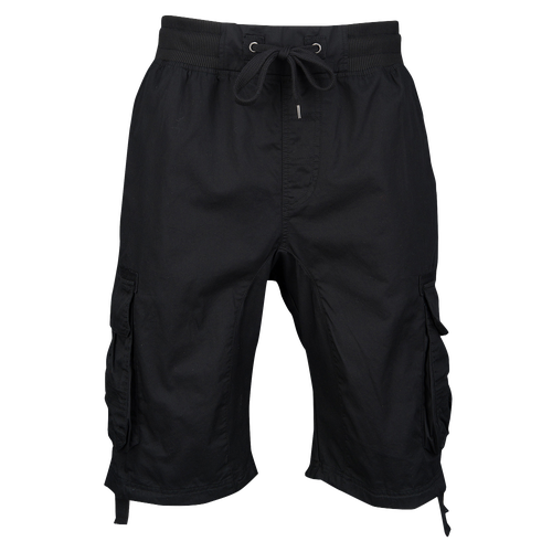Southpole Fine Twill Cargo Jogger Shorts - Men's - Casual - Clothing - Black