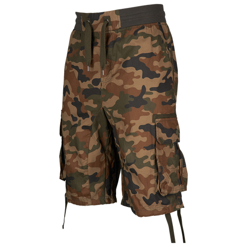 mens twill jogger shorts